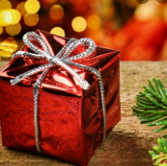 Mini Shiny Wrapped Foam Gift Boxes Holiday Decor - Picture 1 of 8